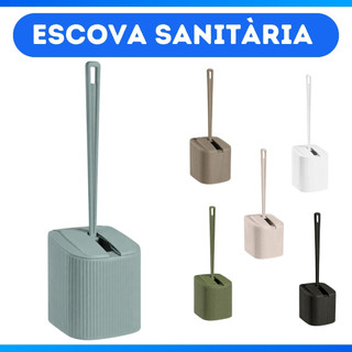 Escova Sanitária Com Suporte Para Limpeza Vaso Sanitário