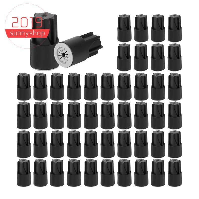 [Bestseller S] 50 Peças De Porcas De Fio À Prova D'água PVC Preto Para Sprinkler LED Válvulas De Irrigação De Luz De Pai