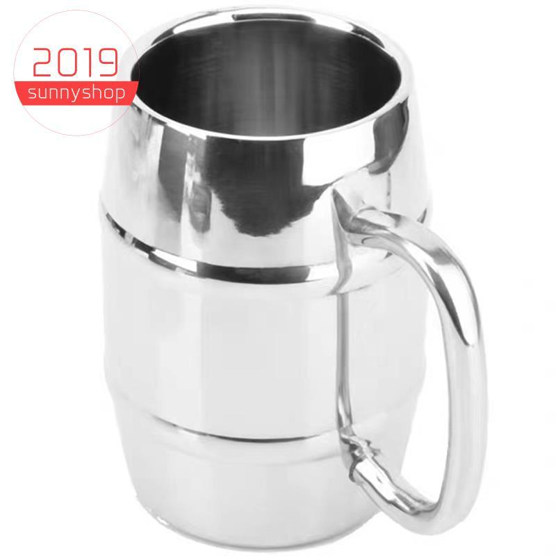 [Bestseller S] Copo De Café Isolado Duplo De Aço Inoxidável 500ml Para Acampamento Ao Ar Livre-Recipiente De Cerveja Com
