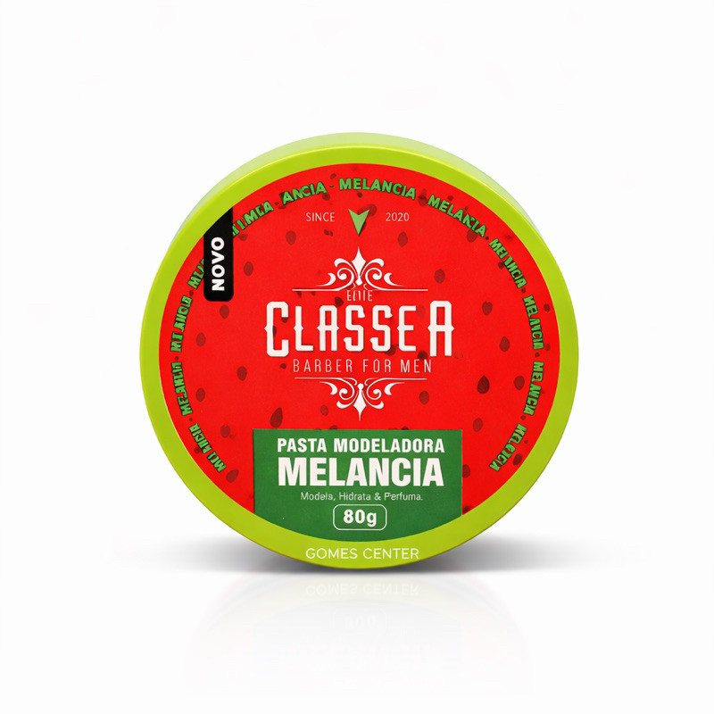 Pomada Modeladora Melancia Classe A 80g Fixação Média Cheiro Doce