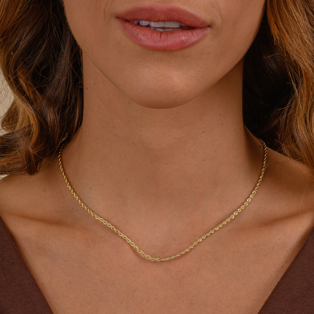 Colar Cordão Baiano com Banho em Ouro 18k em Oferta na Shopee