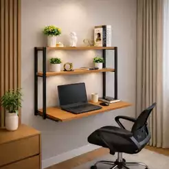 Escrivaninha Para Quarto Mesa Para Computador Industrial Penteadeira Home Office