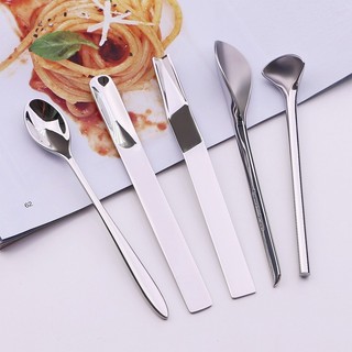 Controle de coleção para coleção ~ Design luxuoso Mini colher exclusiva Colher de café Chá em pó Colher pequena Controle