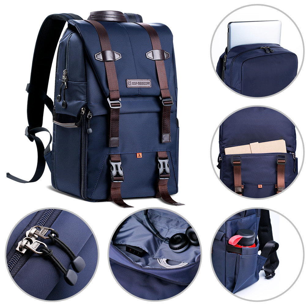 Mochila 20L Profissional Fotografia Câmeras Lentes Dslr K&F