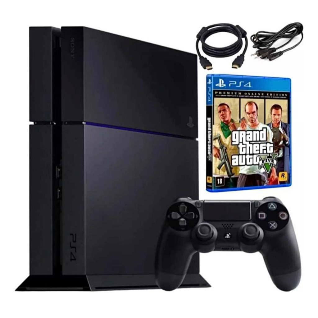 Console PS4 - PlayStation 4 FAT 500GB - 1 Jogo Aleatorio + Garantia