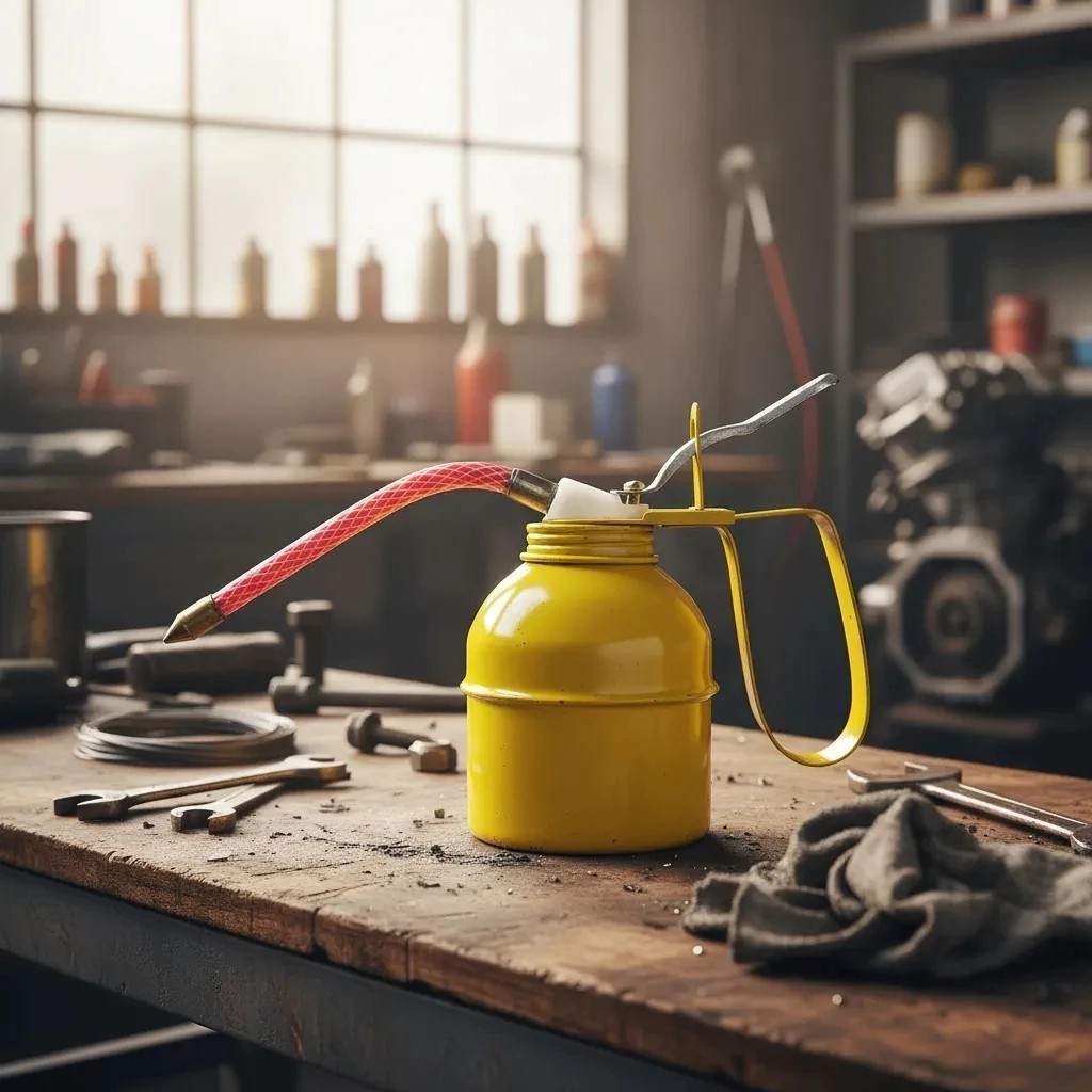 Almotolia Óleo 300 ml Bomba Manual Garrafa Dosadora Ergonômica Cozinha Amarela Temperos