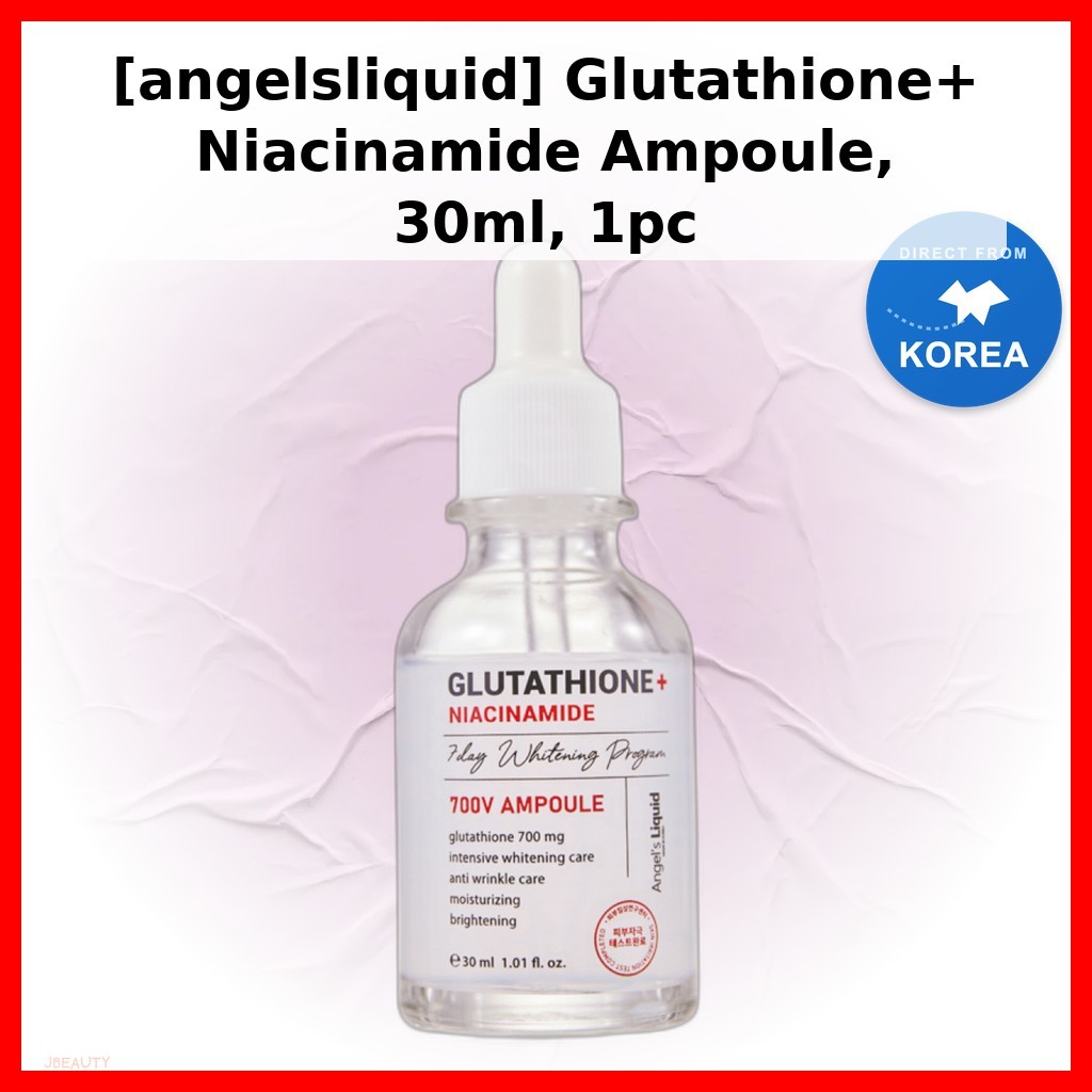 [Angelslíquido] Ampola De Glutationa + Niacinamida , 30ml , 1 Unidade/Coreana/Fórmula Iluminadora Da JBEAUTY