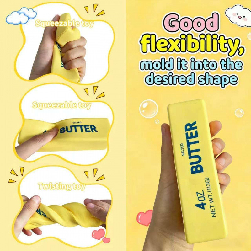 BUTTER Squishy Manteiga Brinquedo Alivia o estresse Livre de BPA Brinquedos de apertar — imagem 2 de 2