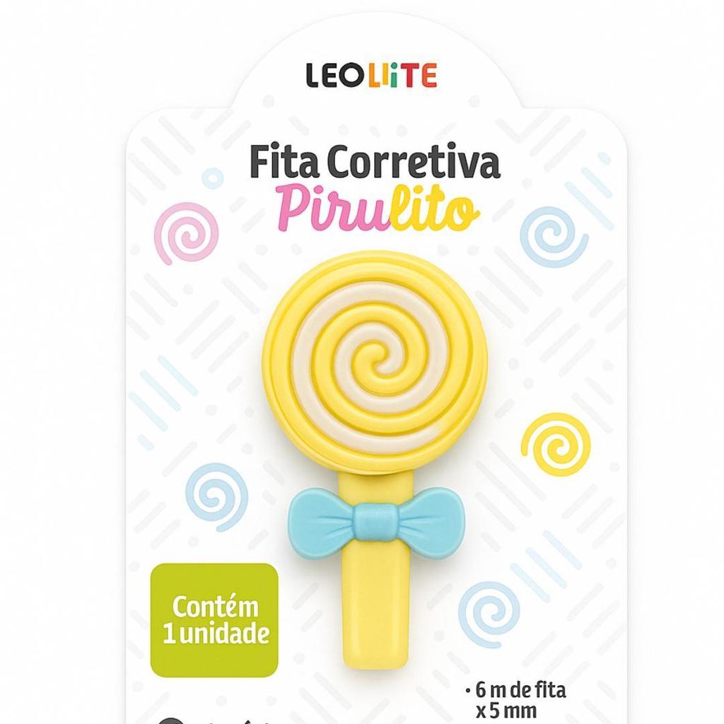 Fita Corretiva 6Mx5Mm Food Trends Pirulito Leo Leo