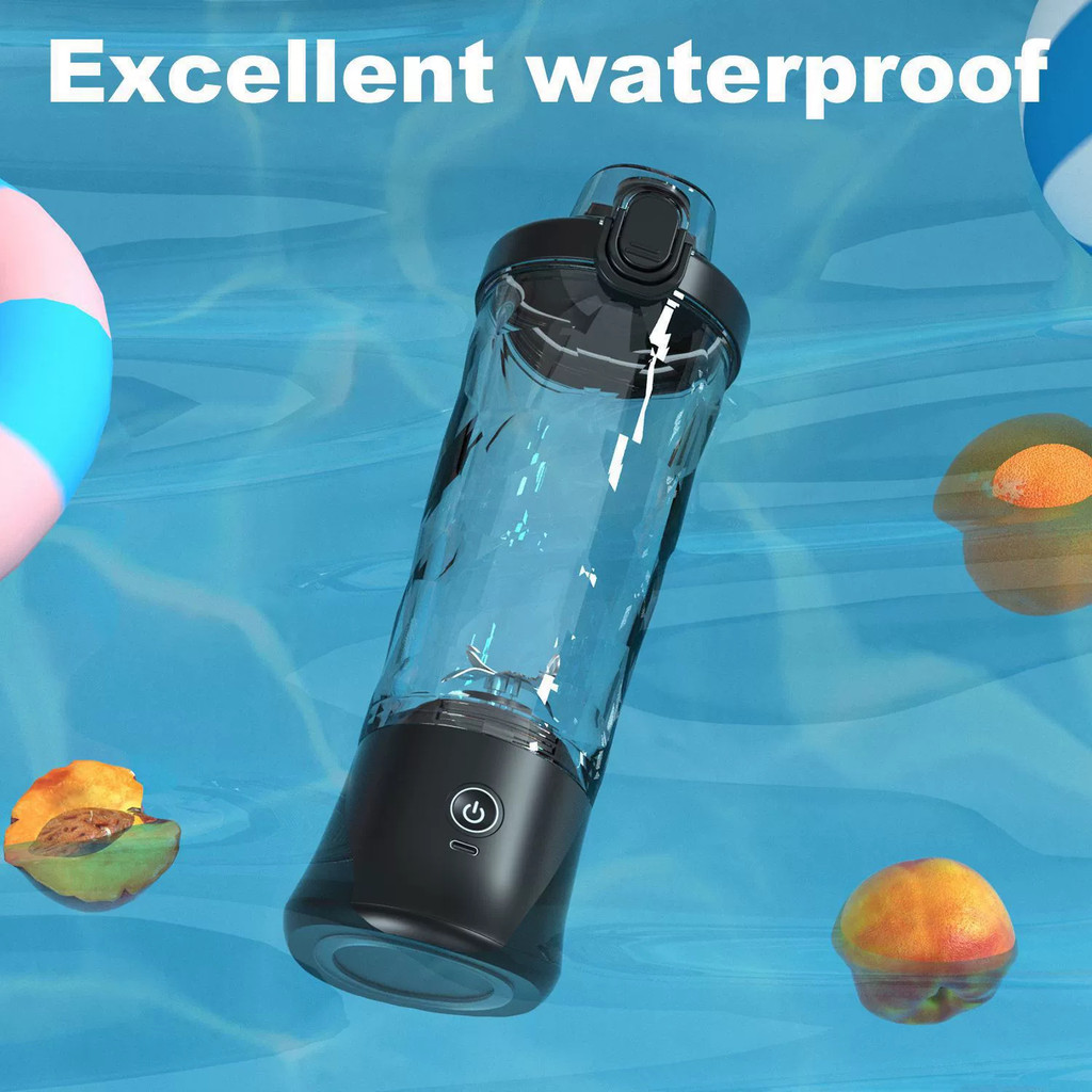 Copo Liquidificador Portátil, Grande Capacidade de 600ml, Copo Liquidificador para Fitness, Bateria de Longa Duração, Li