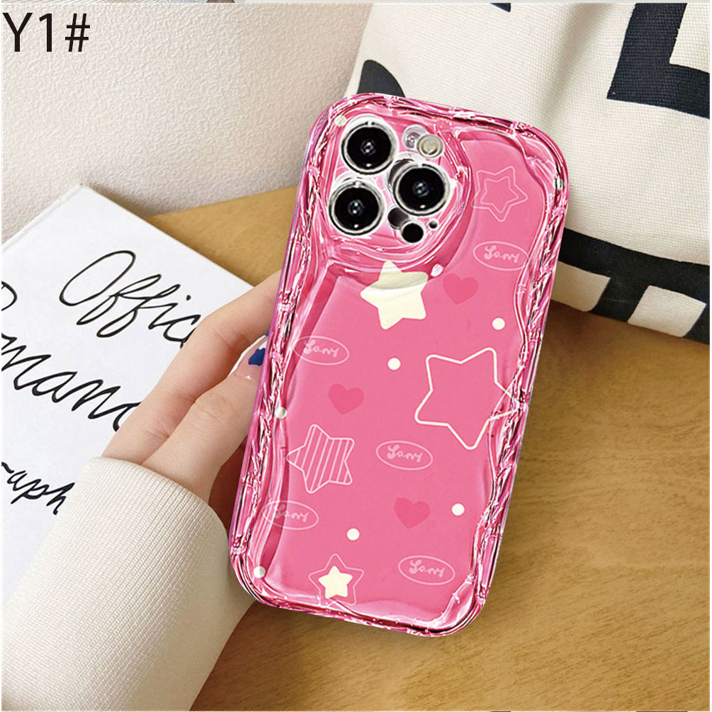 Para Redmi 15C 14C 15 13 12 12C 13C Nota 13 Note12 Pro 11 10s Y2K Rosa Estrela C