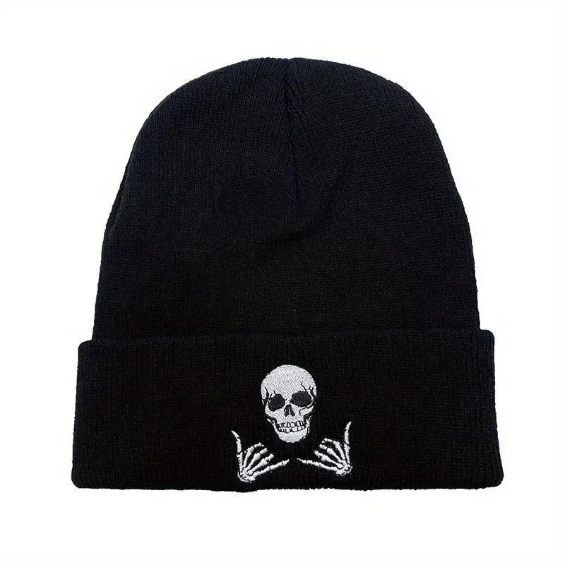 1pc Inverno Novo Chapéu De Malha Masculino Moda Versátil Hoodie Feminino Esportes Ao Ar Livre Lazer Quente Grosso Elásti
