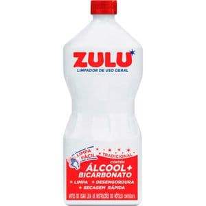 KIT COM 2 UNIDADES - Limpador Multiuso Zulu Álcool+Bicarbonato 1L