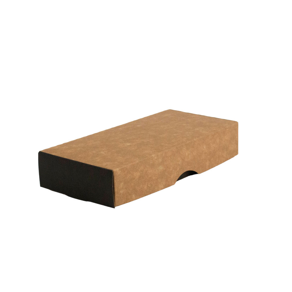 Caixa de Salgado Para Petiscos e Porções Black Kraft M - PCT 50un