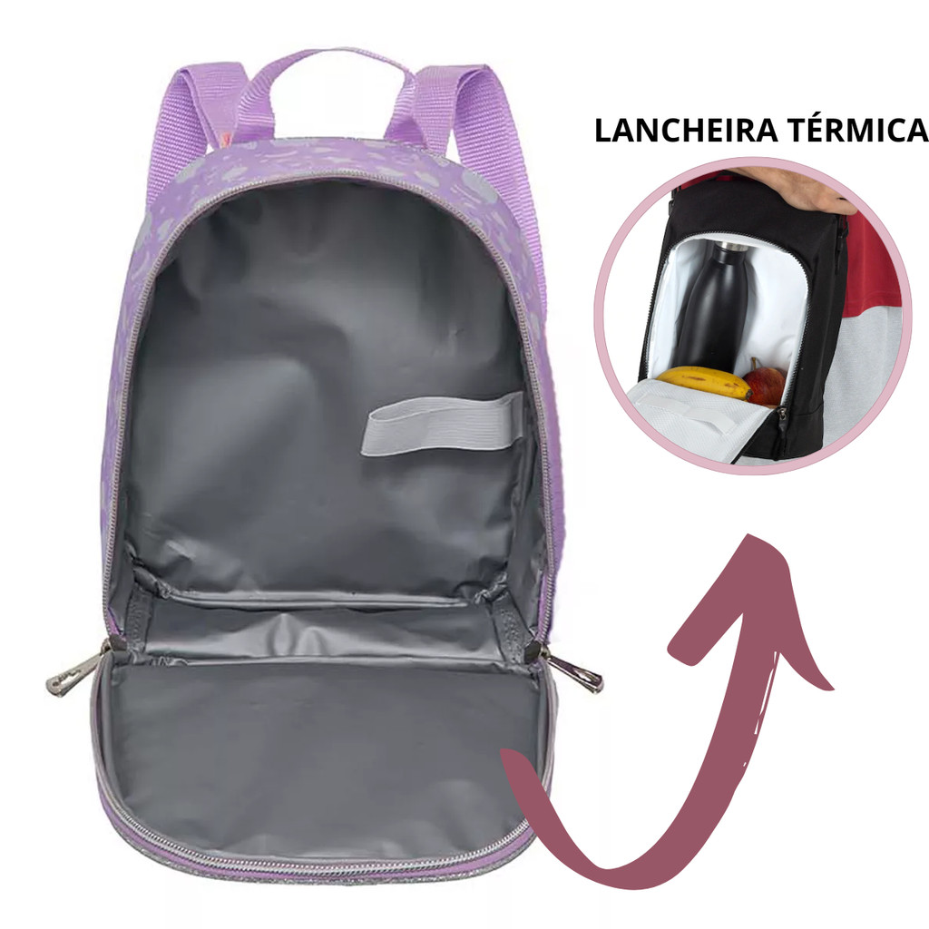 Lancheira Lilica Ripilica Feminina Térmica - LILICA COR:ROXO · foto 2