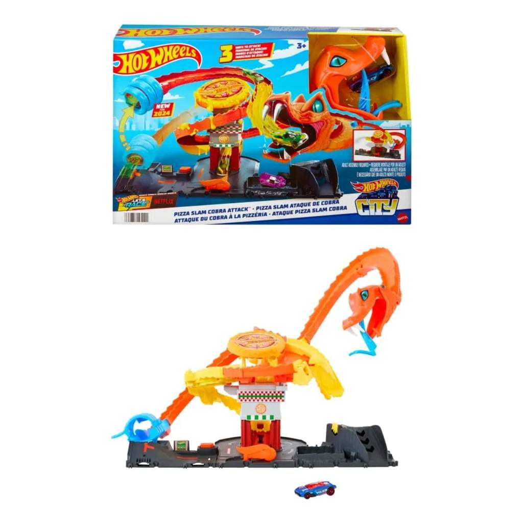 Pista Hot Wheels Ataque de Cobra a Pizzaria - Mattel