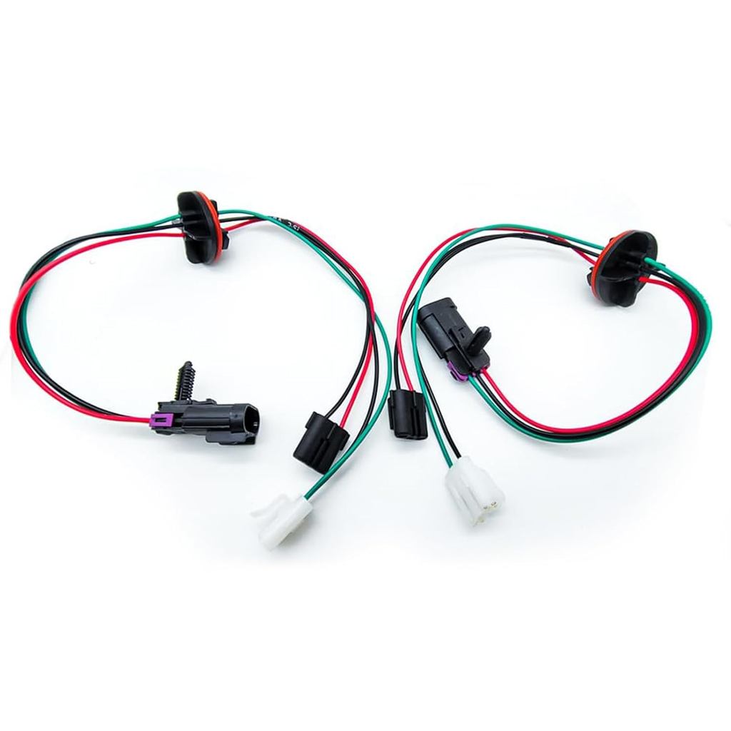 2 peças de chicote de fiação para farol compatível com Dodge Ram 1500/2500/3500/4500/5500 de 2009-2017, substitui 681930