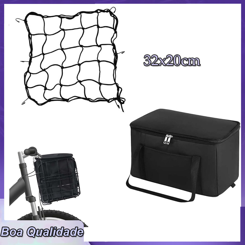 Cesta Frontal de Bolsa para Bicicleta Cesta de Bolsa de Forro Removível para Transportar Animais de Estimação