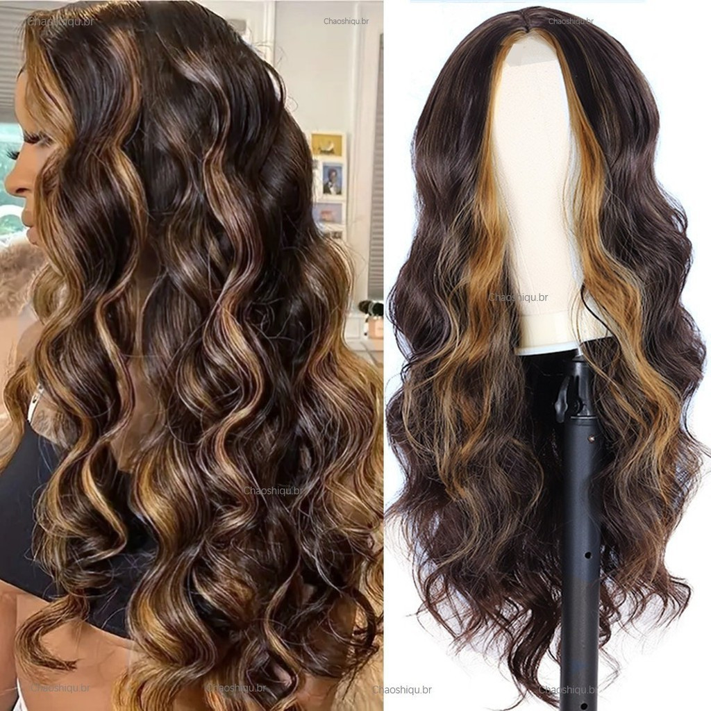 Peruca Br532, peruca de renda marrom e preta, cabelo humano cacheado natural, perucas femininas, fibra afro, cabelo loir