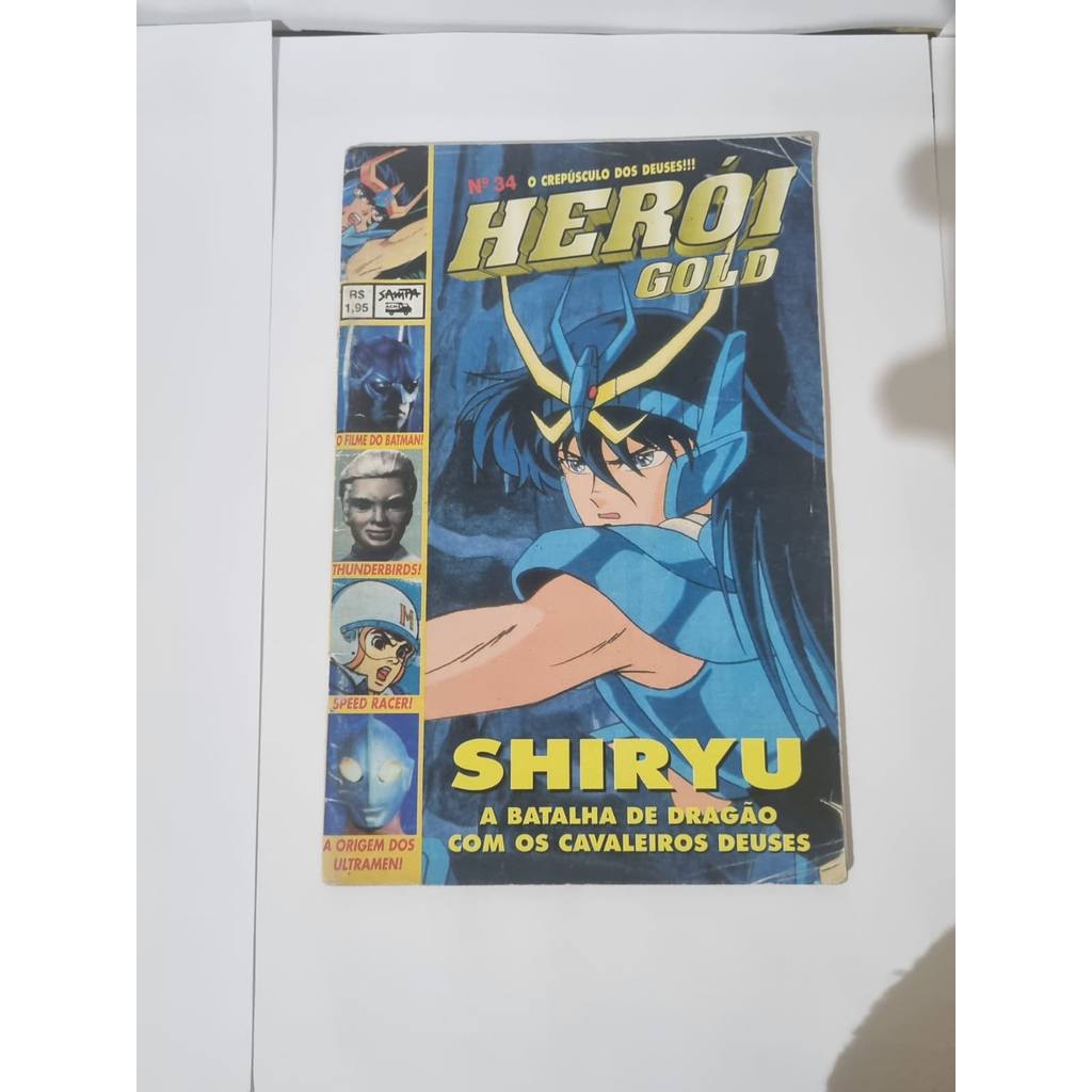 Revista Heroi Gold 34 Shiryu Cavaleiros do Zodiaco Usada