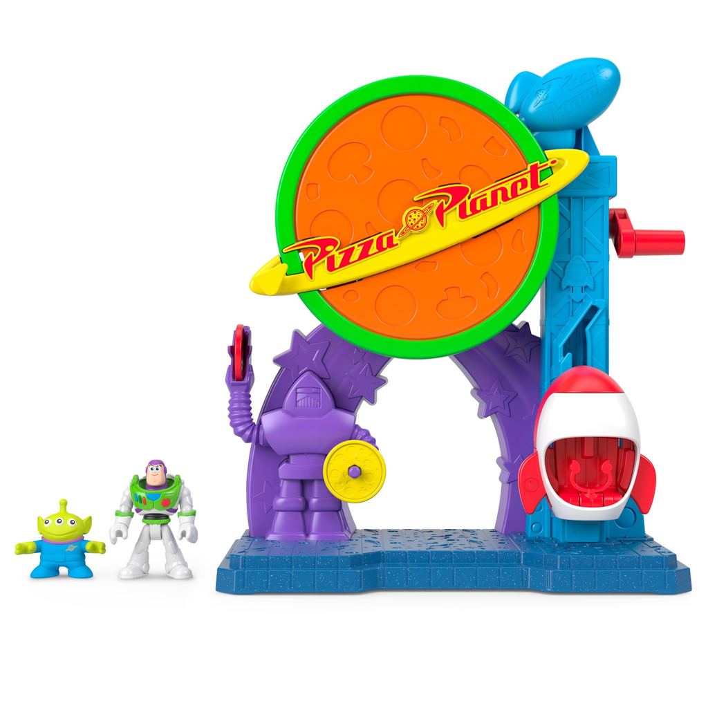 Conjunto Pizza Planet com Boneco Buzz Lightyear e Marciano - Imaginext - Toy Story - Fisher Price - Mattel