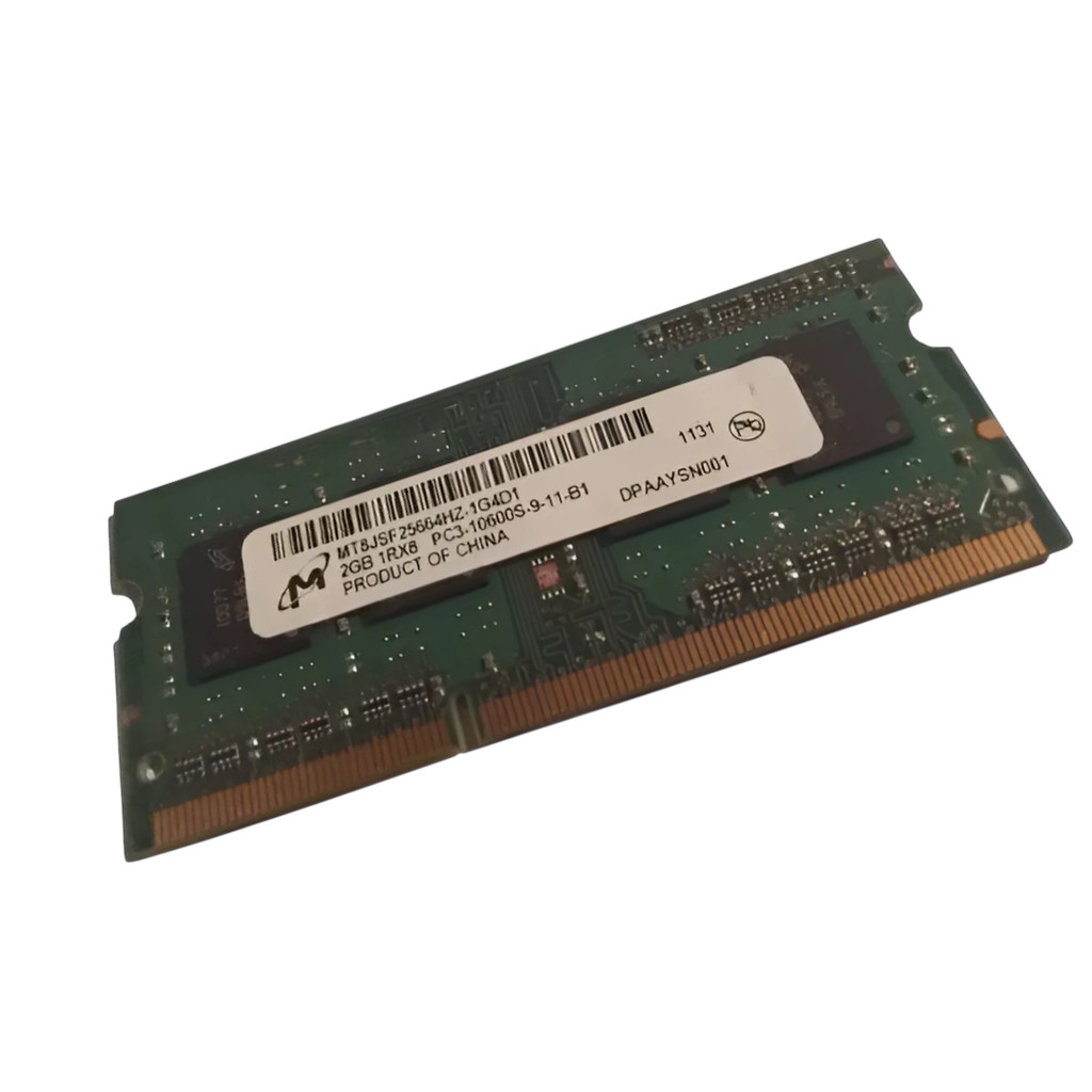 Memória Micron 2gb 1rx8 Pc3 10600s Ddr3 1333mhz Notebook