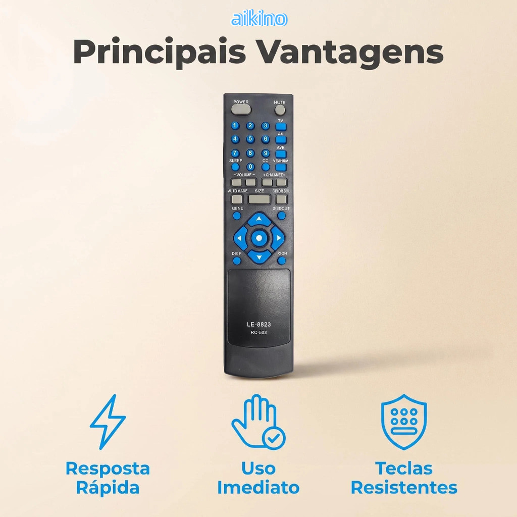 Controle Remoto Tv Cce Lcd Rc503 Le8823 Rc-503 Tl660 Tl800