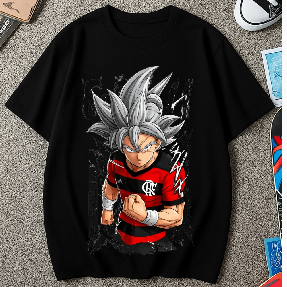 Camiseta Personalizada Goku Torcedor 100% Algodão -
