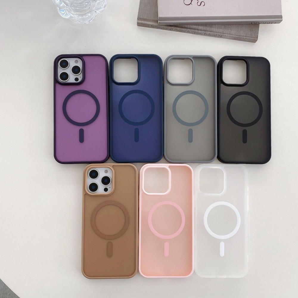 Capa Capinha Para iPhone 11 12 13 14 15 16  Colorida Space Premium Com MagSafe