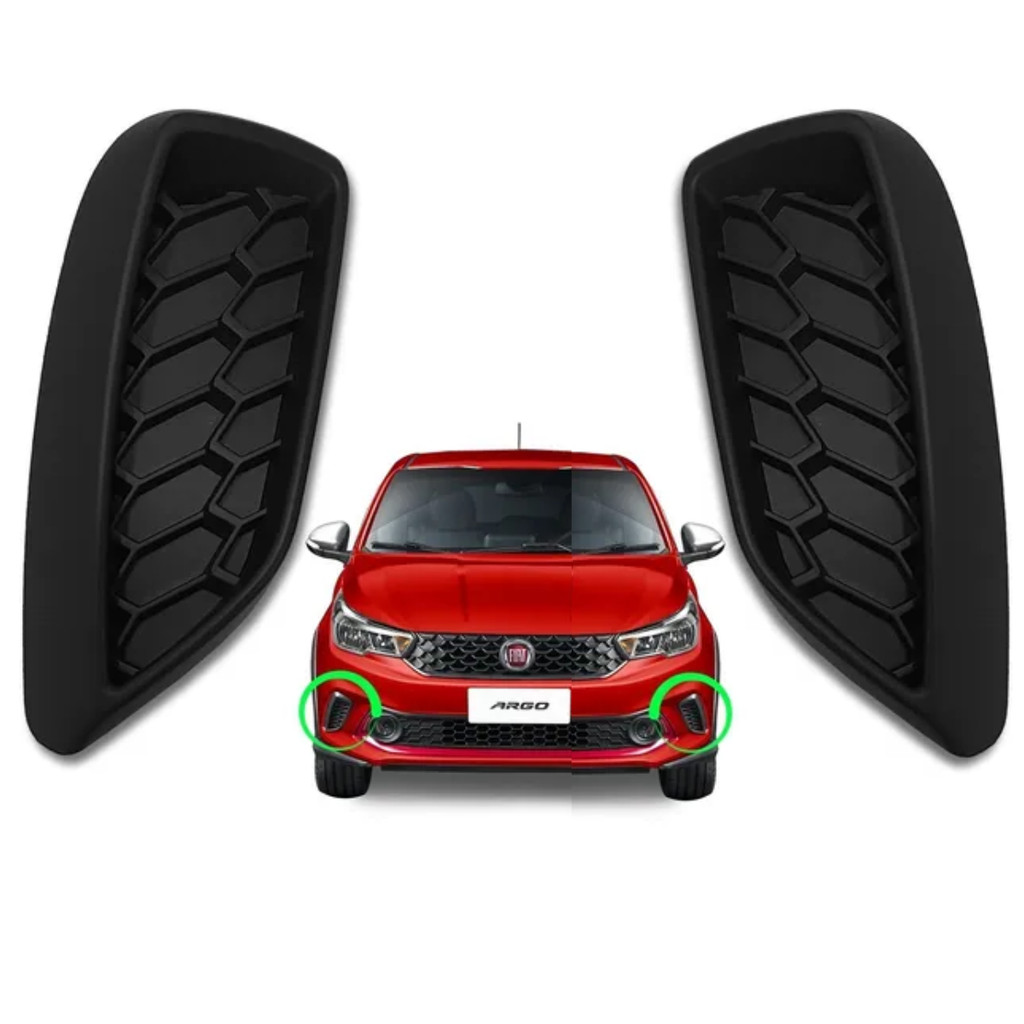 Imagem Par Moldura do Para-choque Fiat Argo HGT TREKKING 2018 até 2022