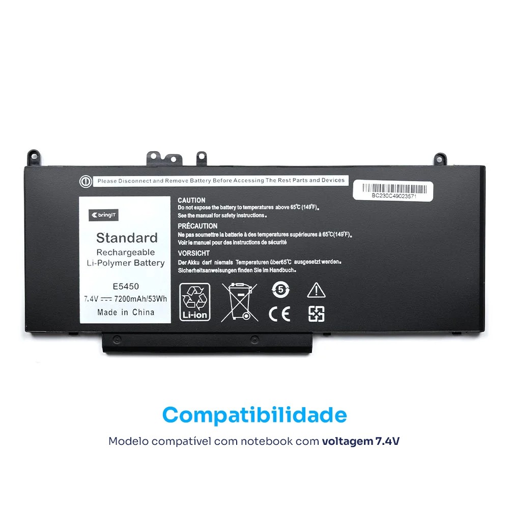 Bateria para Notebook Dell Latitude E5450