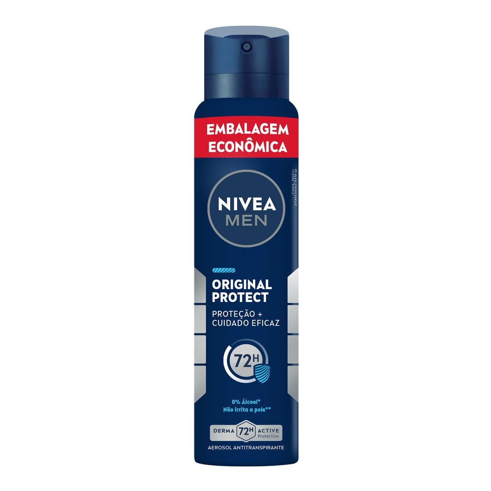 Desodorante Aerosol Nivea Original Protect Men 72h 200ml em Oferta na Shopee
