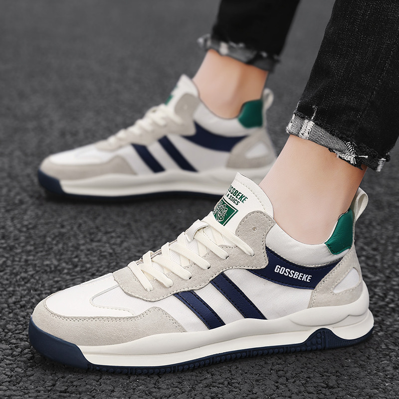 Sapatos masculinos 2025 novo estilo de alta qualidade sapatos da moda respirável esportes sapatos masculinos outono lona