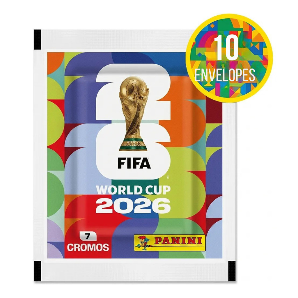 Figurinha Album Copa Do Mundo Fifa 2026 Panini Copa Do Mundo Fifa 2026 - Kit C/ 10 Envelopes (70 Cromos)- Envio Imediato