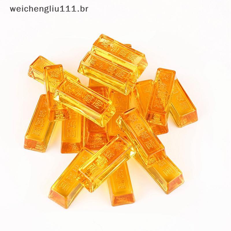 # weicheng 1 Peça Lingote De Ouro De Cristal Amarelo Chinês Feng Shui Para Decoração De Casa Luy De Riqueza .