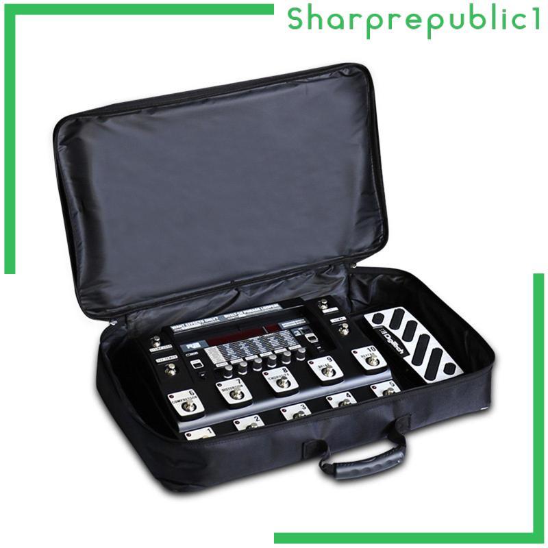 [Sharprepublic1] Placa De Pedal De Efeitos Portátil De Tecido Oxford Caso À Prova D'água Para Pedais De Guitarra DJ