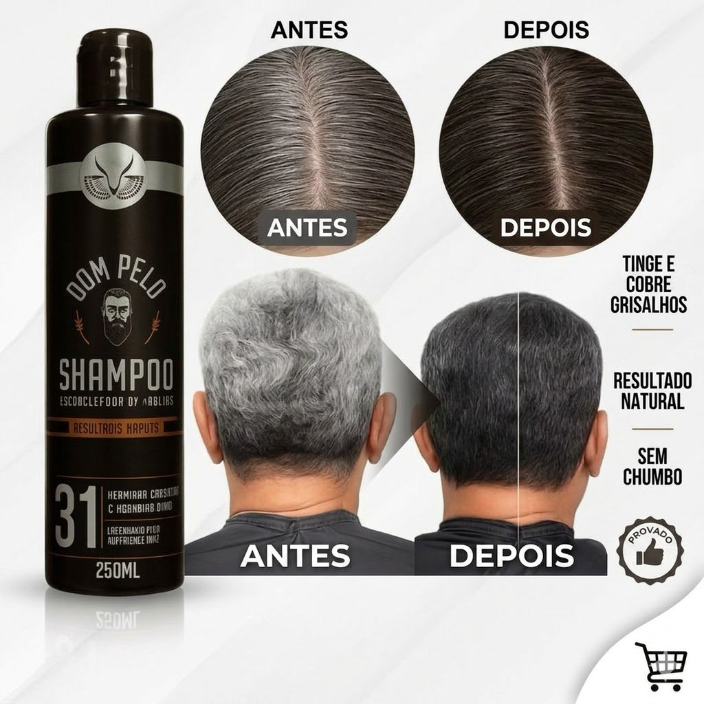 Shampoo Capilar Escurecedor  250ml - DOM PELO