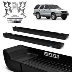 Estribo Prime Blazer 1995/2011 Preto