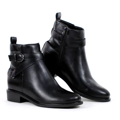 Bota Anacapri Fivela Lateral Preto - Feminino