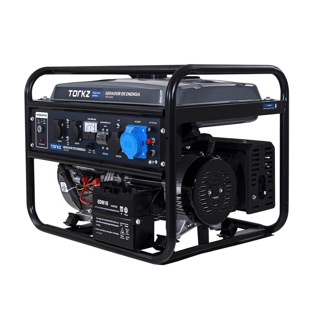 Gerador de Energia à Gasolina 6,5KVA Torkz TRE0065