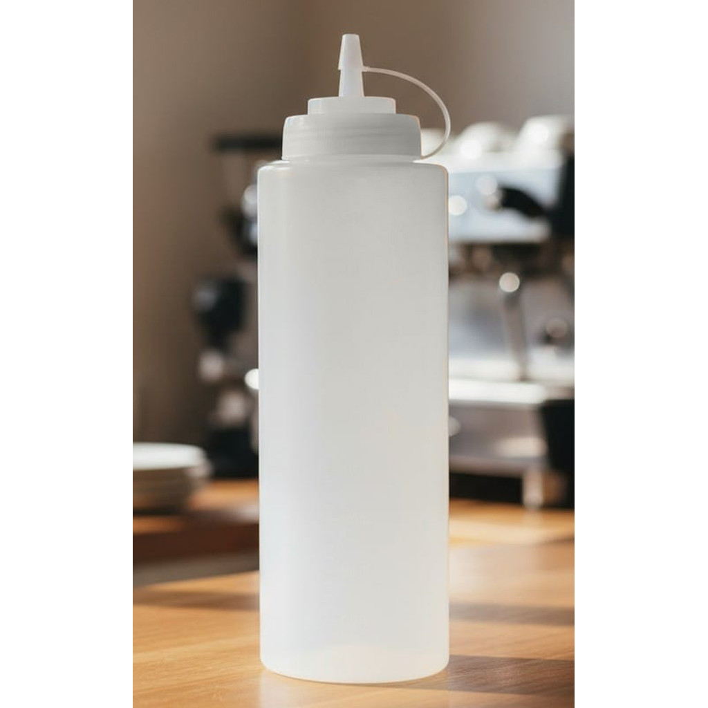 Bisnaga Profissional 1L c/ Marcador e Tampa Molhos Chef Line