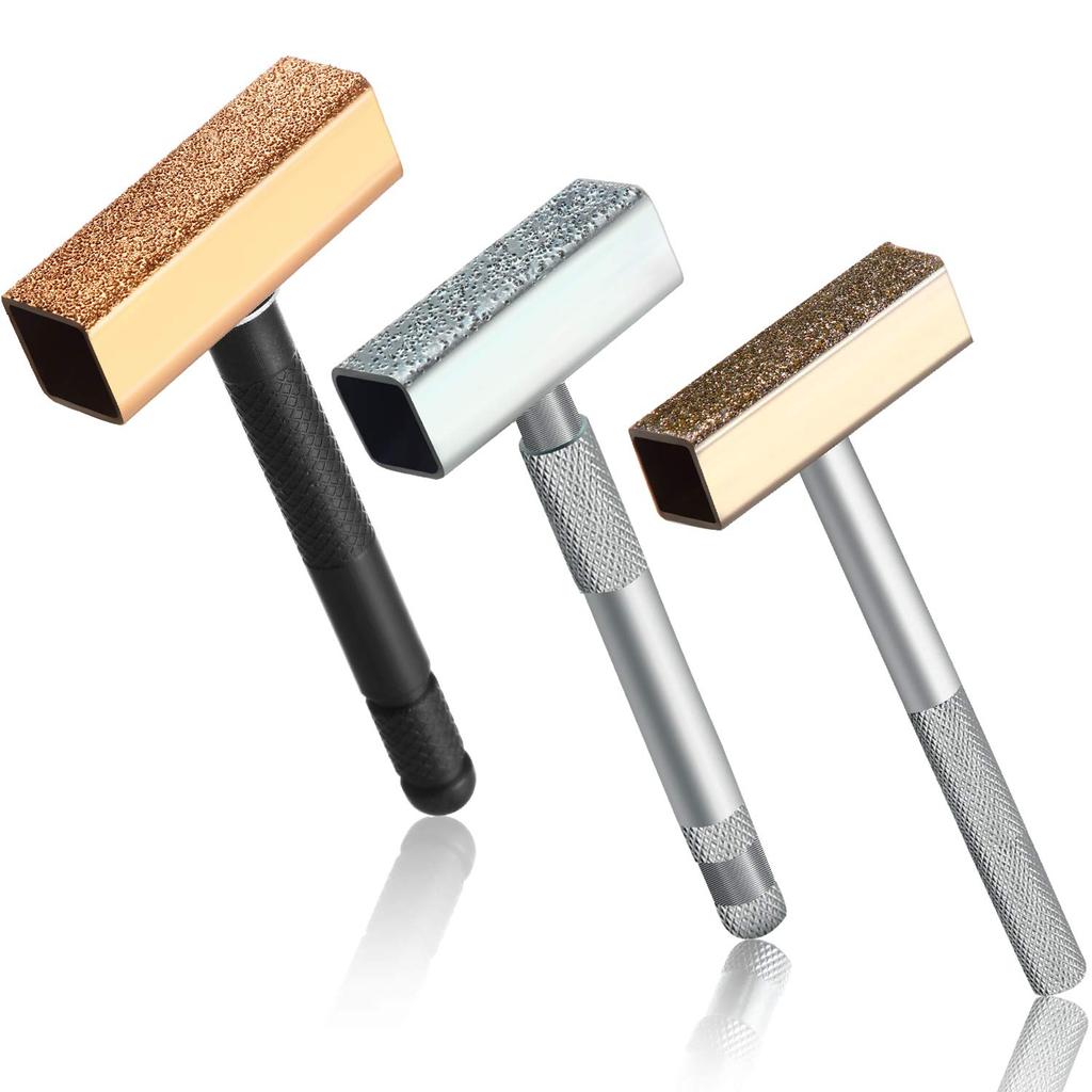 Mudder Ferramenta de Afiação de Discos de Esmeril de 3 Peças com Superfície de Diamante Plana para Restaurar Esmerilhade