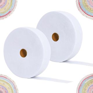 Manta de enchimento Jelly Roll, tiras de enchimento de mistura de algodão de 2 1/4 polegadas, 2 rolos com 70 jardas no t