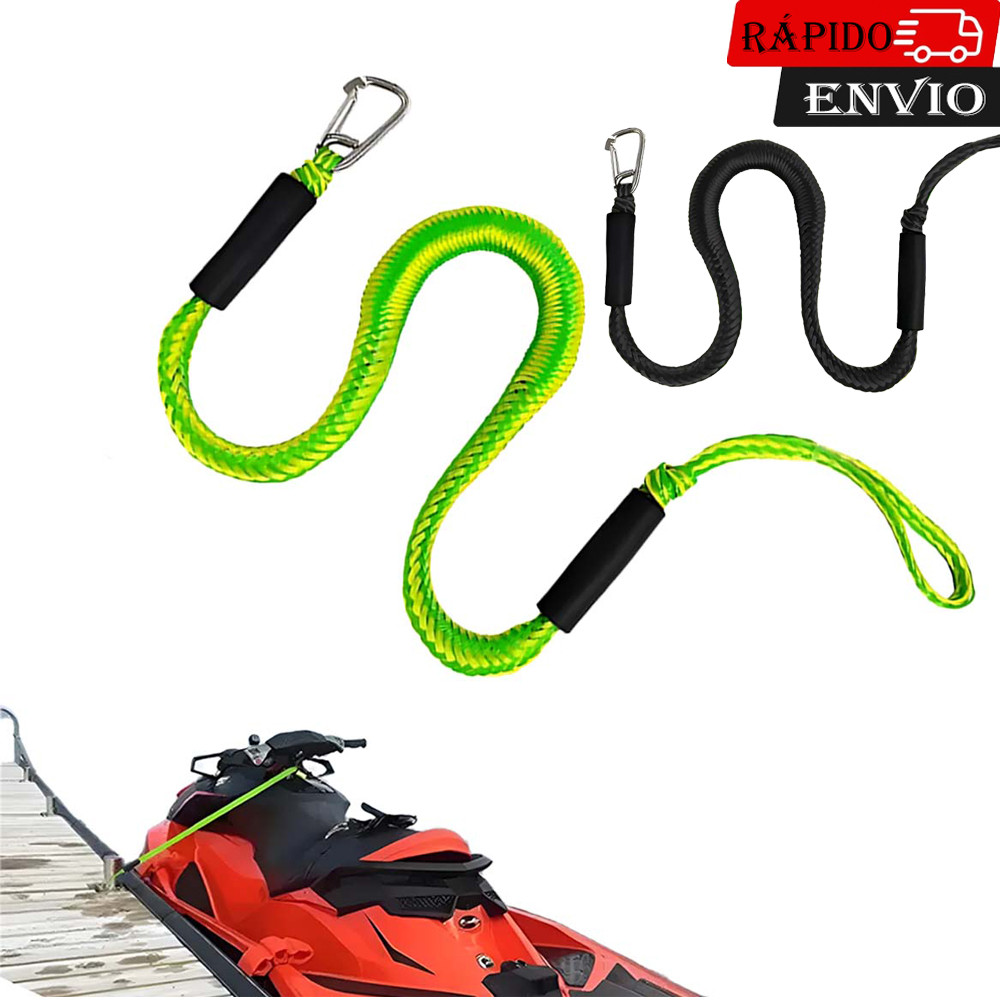 Linhas de doca elástica para barco de Cordas para ancoragem temporária barco pontão mar jet ski embarcação bote