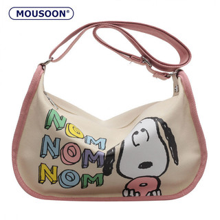 Saco De Lona Para O Ombro Do Estudante Outono Feminino 2024 Novo Desenho Animado Snoopy Girl