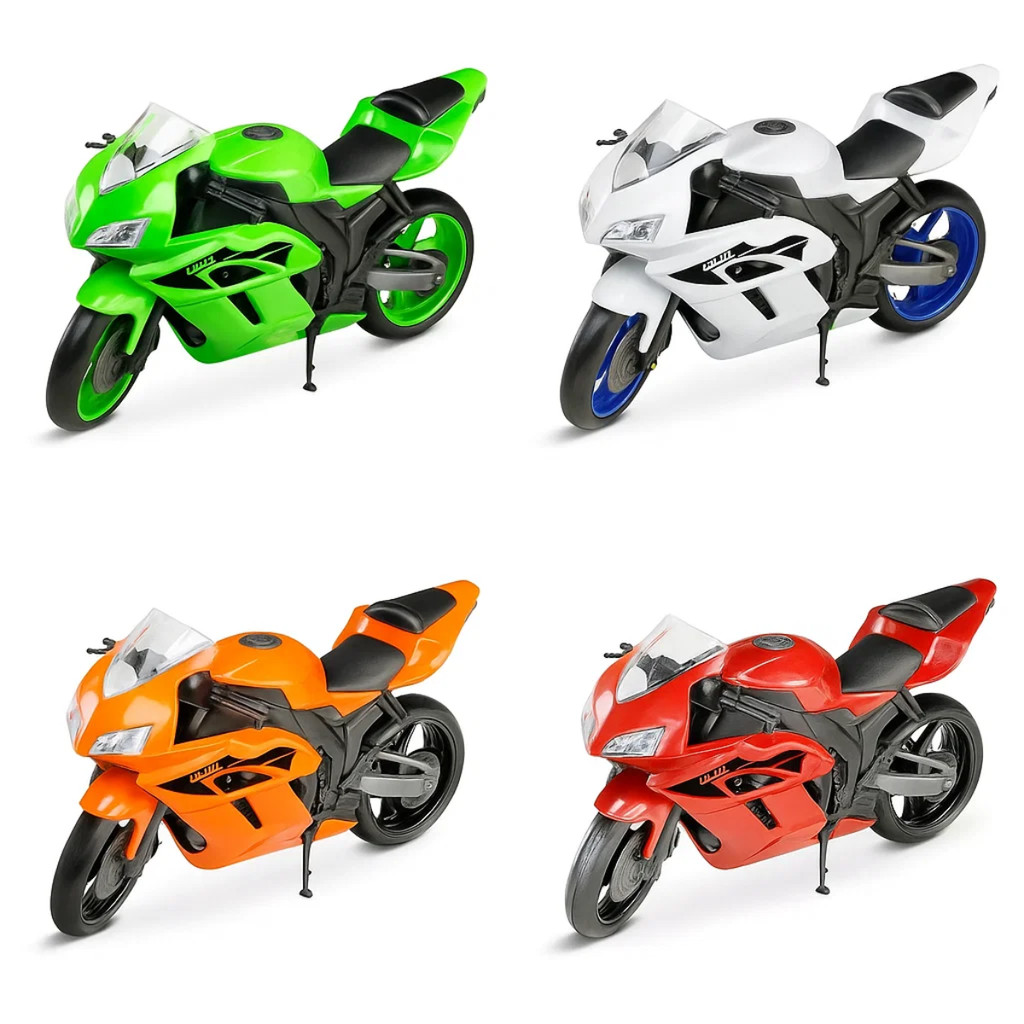 Brinquedo Moto Racing Motorcycle 0900 - Roma Brinquedos miniatura infantil menino