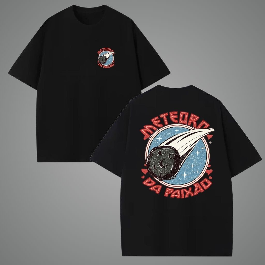 Camiseta Oversized Luan Santana Meteoro da Paixao Turne Show Sertanejo Streetwear Premium Unissex