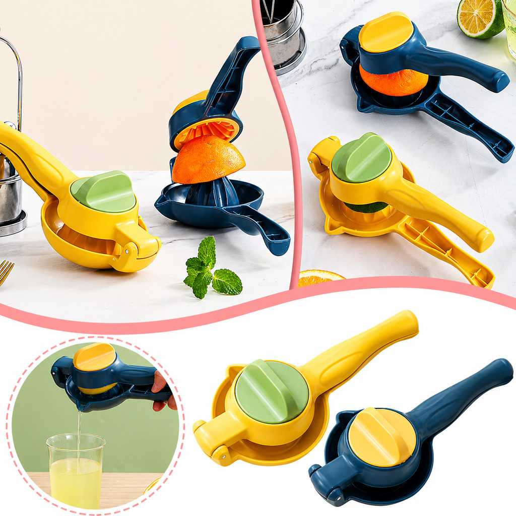 Espremedor Manual de Frutas Cítricas Reforçado – Limão, Laranja e Lima em Plástico de Grau Alimentício