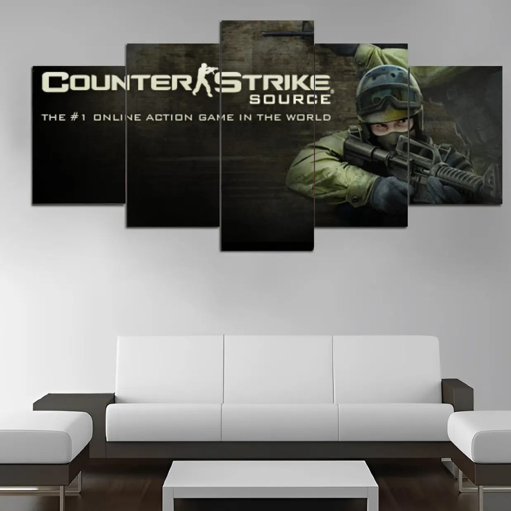 Quadro Csgo 115x60 Glock Counter Strike Arte Gamer