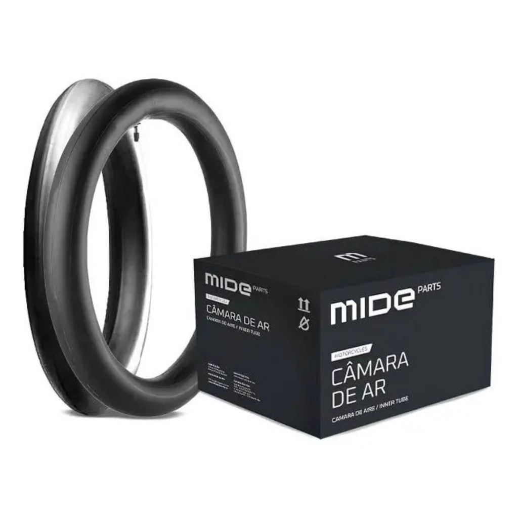 Câmara de Ar Para Moto Aro 14 80/100-14 MMCA002 Mide Parts Honda Biz 100 110i 125 125i Pop 100 C100